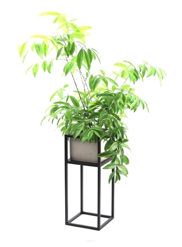 Sprawdź Kwietnik metalowy JAKPOL stojak na kwiaty 60x24,5 cm czarny loft KWL-193