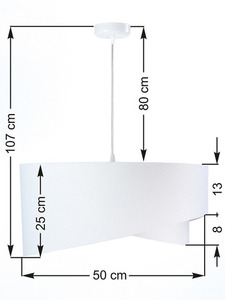 Lampa dla nastolatka Elegance 60W E27 biało / różowy small 5