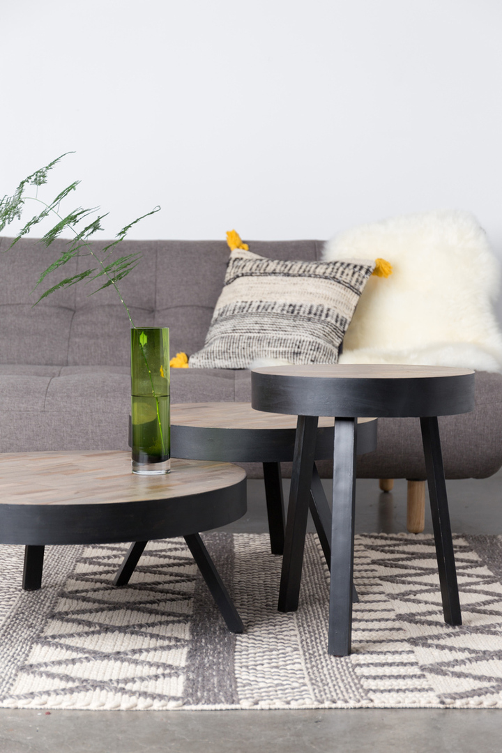 Wyświetl Stolik kawowy drewniany okrągły - The Stylish by Lunares Design M, 58cm Stolik kawowy drewniany okrągły - The Stylish by Lunares Design M, 58cm