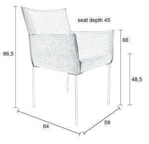 Fotel Lunares Design velvet różowy - wyprzedaż small 10