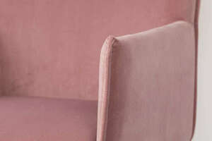 Fotel Lunares Design velvet różowy - wyprzedaż small 7