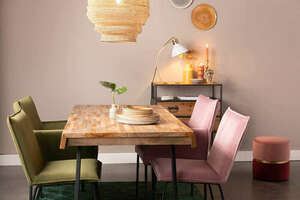 Fotel Lunares Design velvet różowy - wyprzedaż small 9