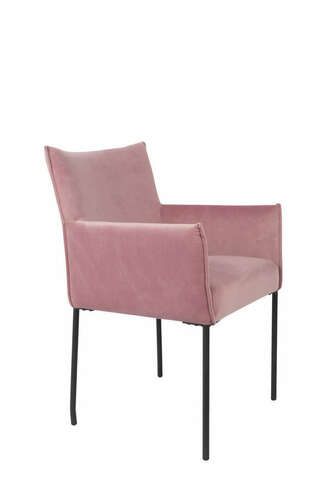 Sprawdź Fotel Lunares Design velvet różowy - wyprzedaż