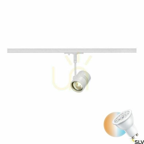 Sprawdź Reflektor do szynoprzewodu SLV BIMA 1 biały GU10 50W 1-fazowy 143441