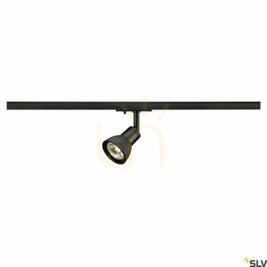 Reflektor do szynoprzewodu SLV PURIA czarny mat GU10 maks. 10 W 1-fazowy z adapterem 143450 small 1