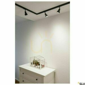 Reflektor do szynoprzewodu SLV PURIA czarny mat GU10 maks. 10 W 1-fazowy z adapterem 143450 small 2