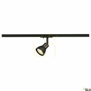 Reflektor do szynoprzewodu SLV PURIA czarny mat GU10 maks. 10 W 1-fazowy z adapterem 143450 small 6