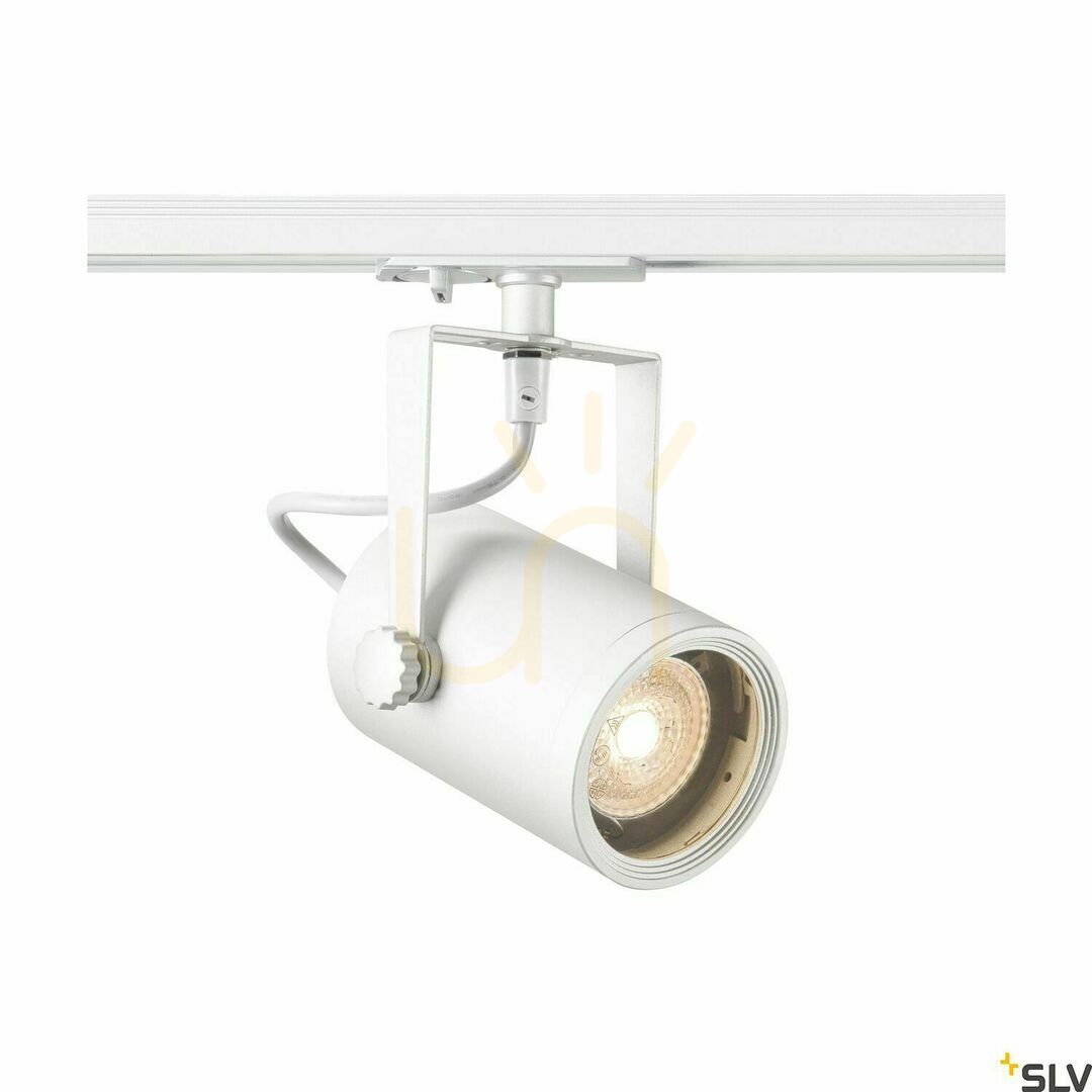 Obejrzyj Reflektor do szynoprzewodu SLV EURO SPOT biały GU10 25W 1-fazowy 143811 Reflektor do szynoprzewodu SLV EURO SPOT biały GU10 25W 1-fazowy 143811