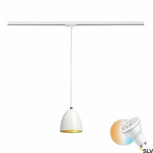 Lampa wisząca do szynoprzewodu SLV PARA CONE 14 biała GU10 35W 143991 0 Lampa wisząca do szynoprzewodu SLV PARA CONE 14 biała GU10 35W 143991 small 0