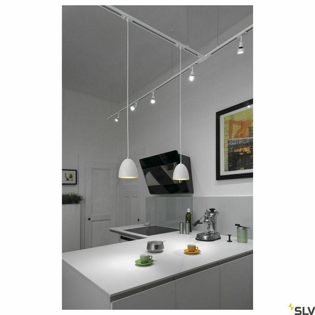 Zobacz Lampa wisząca do szynoprzewodu SLV PARA CONE 14 biała GU10 35W 143991 Lampa wisząca do szynoprzewodu SLV PARA CONE 14 biała GU10 35W 143991