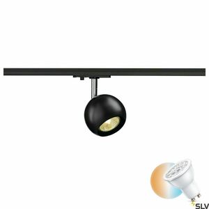 Lampa do szynoprzewodu SLV Light Eye GU10 1-fazowa czarna 144010 small 0
