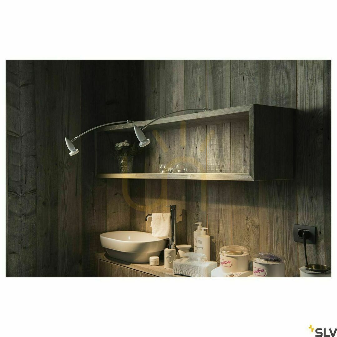 Wyświetl Oświetlenie obrazów SLV DISPLAY białe GU10 46 cm 50W 1002860 Oświetlenie obrazów SLV DISPLAY białe GU10 46 cm 50W 1002860