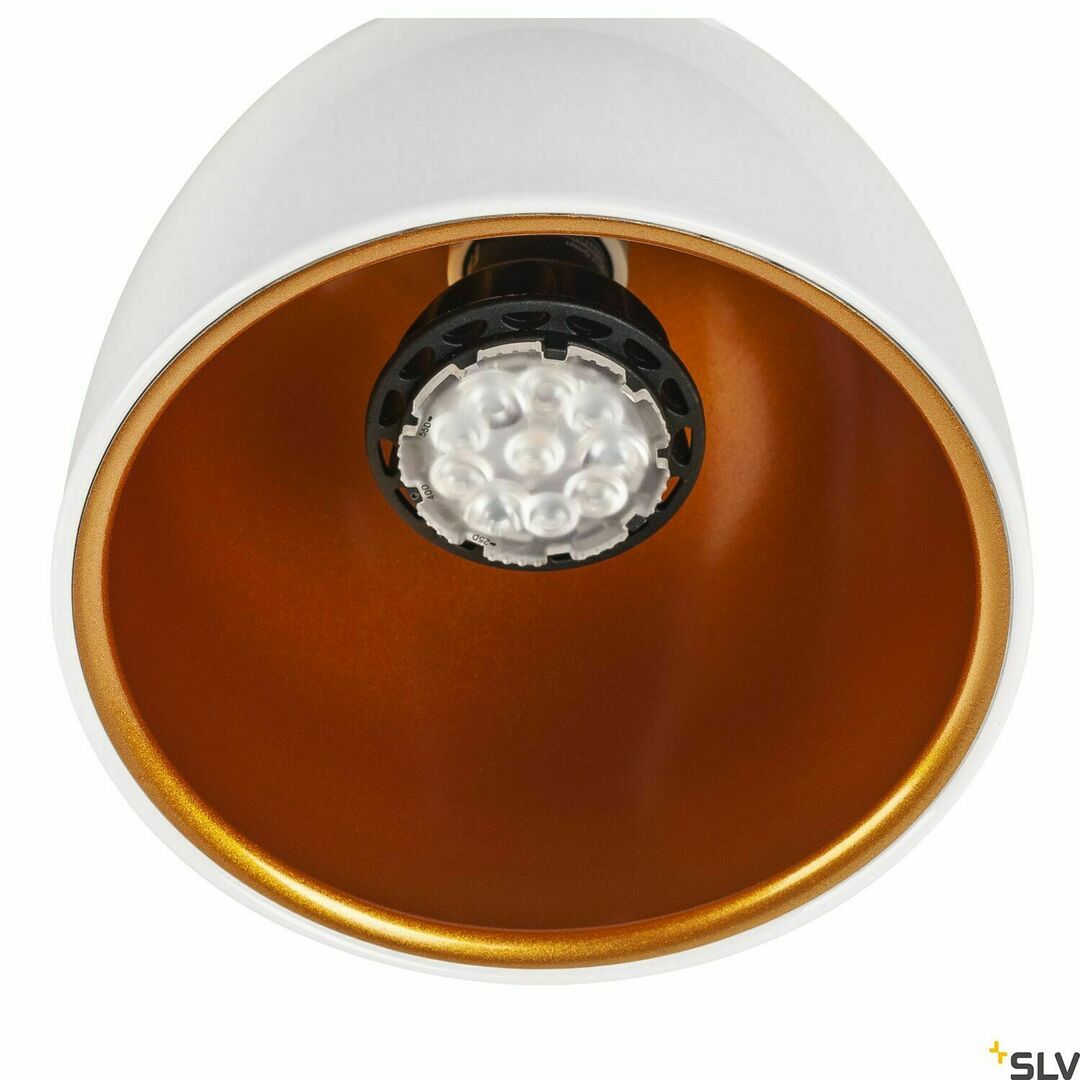 Zobacz Lampa do szynoprzewodu SLV PARA CONE 14 QPAR51 biała 25W 1002874 Lampa do szynoprzewodu SLV PARA CONE 14 QPAR51 biała 25W 1002874