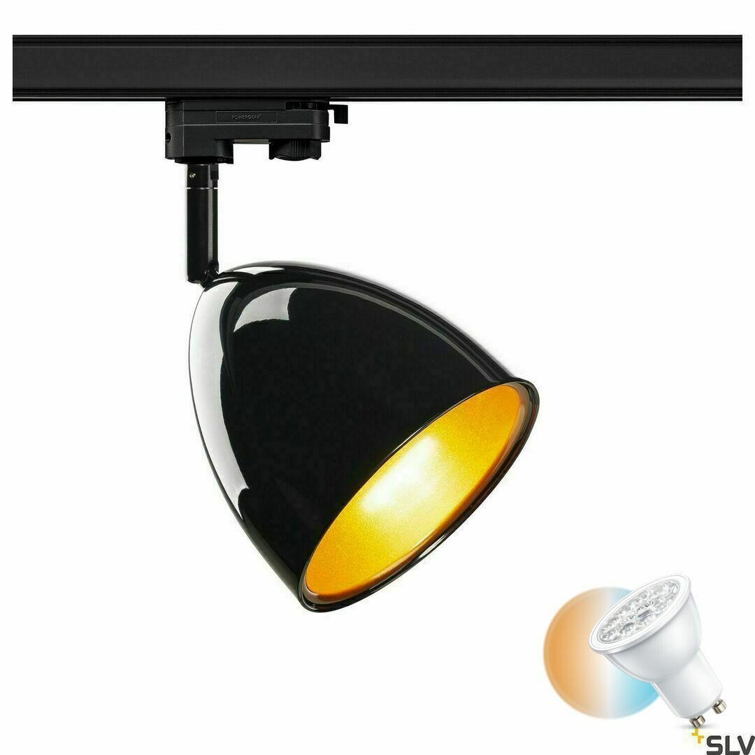 Sprawdź Lampa do szynoprzewodu SLV PARA CONE 14 czarno-złota 3-fazowa GU10 25W 1002876 Lampa do szynoprzewodu SLV PARA CONE 14 czarno-złota 3-fazowa GU10 25W 1002876