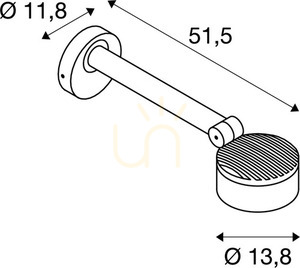 Lampa do obrazów SLV ESKINA 14,5W antracyt IP65 1002905 small 6