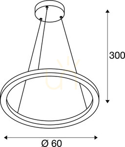 Lampa wisząca SLV ONE 60 DALI biała LED 24W 3000/4000K ø60 cm 1002910 small 6