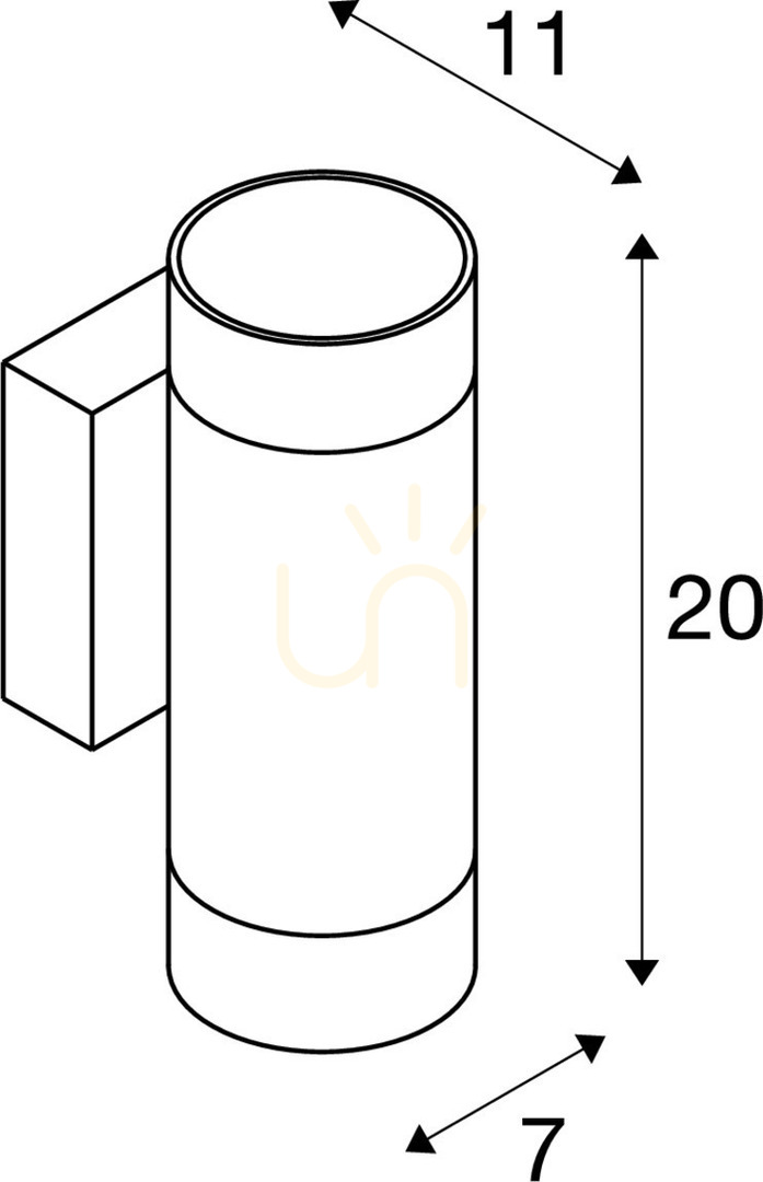 Pokaż Lampa natynkowa ścienna SLV ASTINA Up/Down biała GU10 1002931 Lampa natynkowa ścienna SLV ASTINA Up/Down biała GU10 1002931