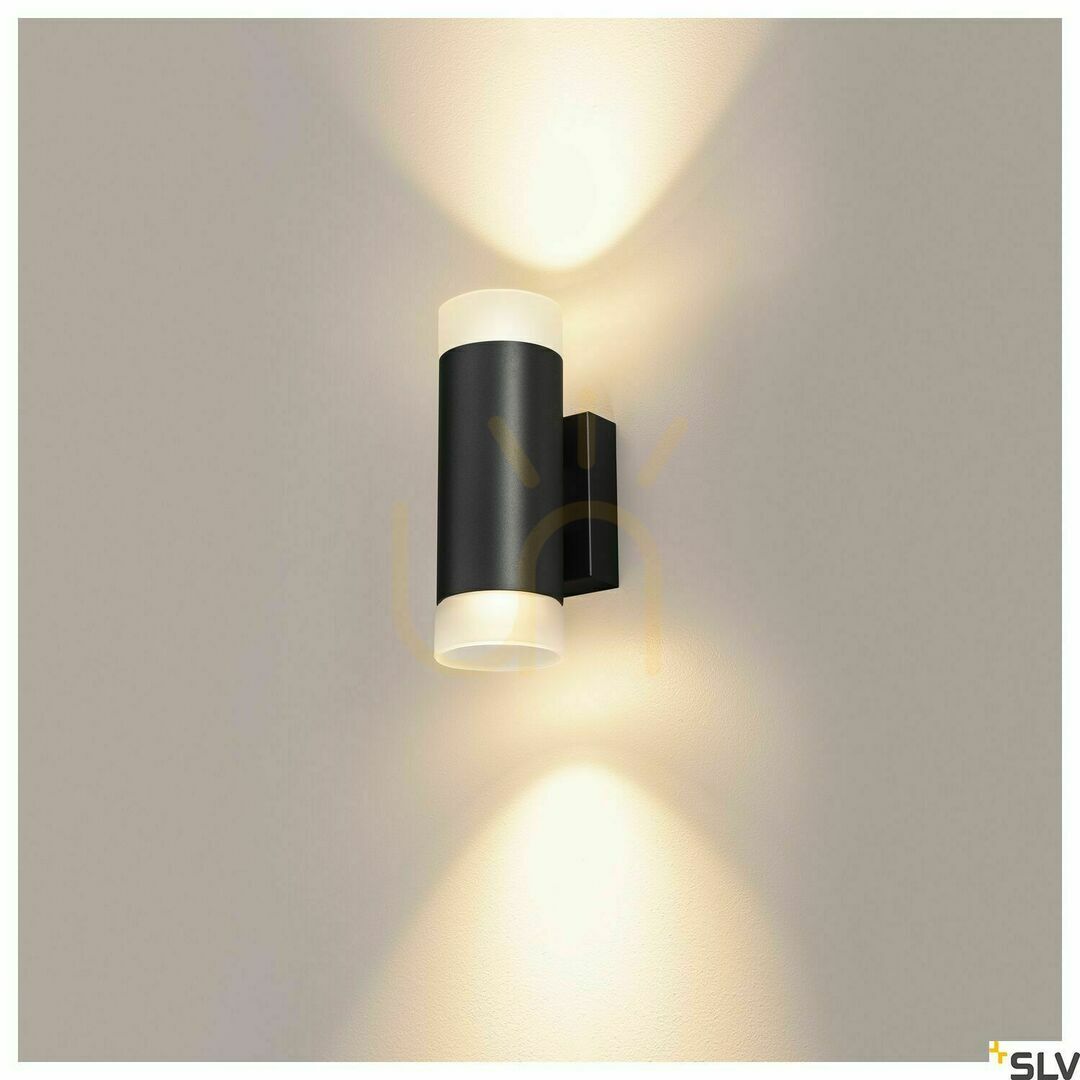 Pokaż Lampa natynkowa ścienna SLV ASTINA UP/DOWN czarna GU10 10W 1002933 Lampa natynkowa ścienna SLV ASTINA UP/DOWN czarna GU10 10W 1002933