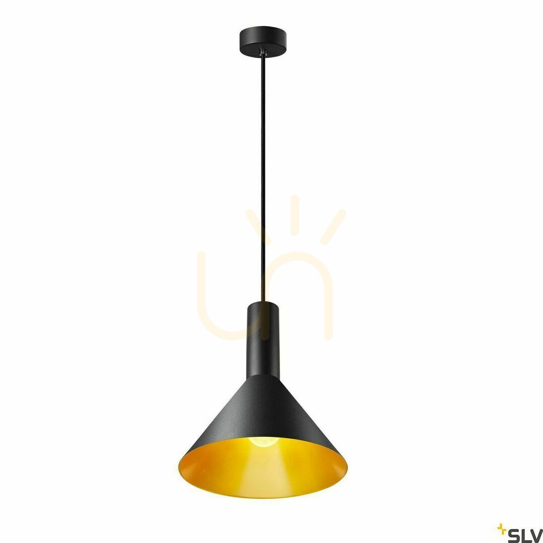 Zobacz Lampa wisząca SLV PHELIA 275 E27 czarno-złota 1002949 Lampa wisząca SLV PHELIA 275 E27 czarno-złota 1002949