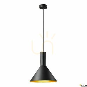 Lampa wisząca SLV PHELIA 275 E27 czarno-złota 1002949 0 Lampa wisząca SLV PHELIA 275 E27 czarno-złota 1002949 small 0