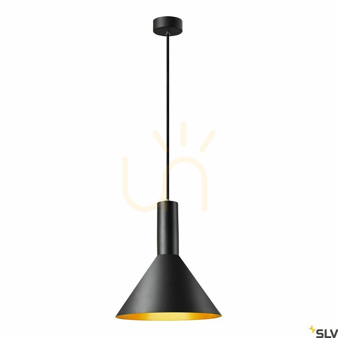 Sprawdź Lampa wisząca SLV PHELIA 275 E27 czarno-złota 1002949 Lampa wisząca SLV PHELIA 275 E27 czarno-złota 1002949