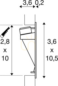 Oprawa wpuszczana ścienna SLV NOTAPO I biała LED 2,2W 3000K 1002979 4 Oprawa wpuszczana ścienna SLV NOTAPO I biała LED 2,2W 3000K 1002979 small 4