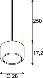 Lampa wisząca SLV PANTILO 28 chrom szkło 1003006 small 6