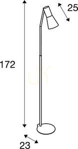 Lampa podłogowa SLV PHELIA czarna E27 172 cm 146010 small 4
