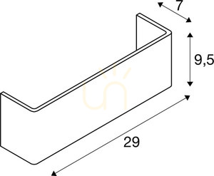 Abażur SLV MANA 29 biały aluminiowy 290 mm 1000623 small 3