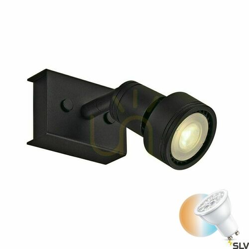 Sprawdź Lampa ścienno-sufitowa SLV PURI 1 czarna GU10 50 W, 147360