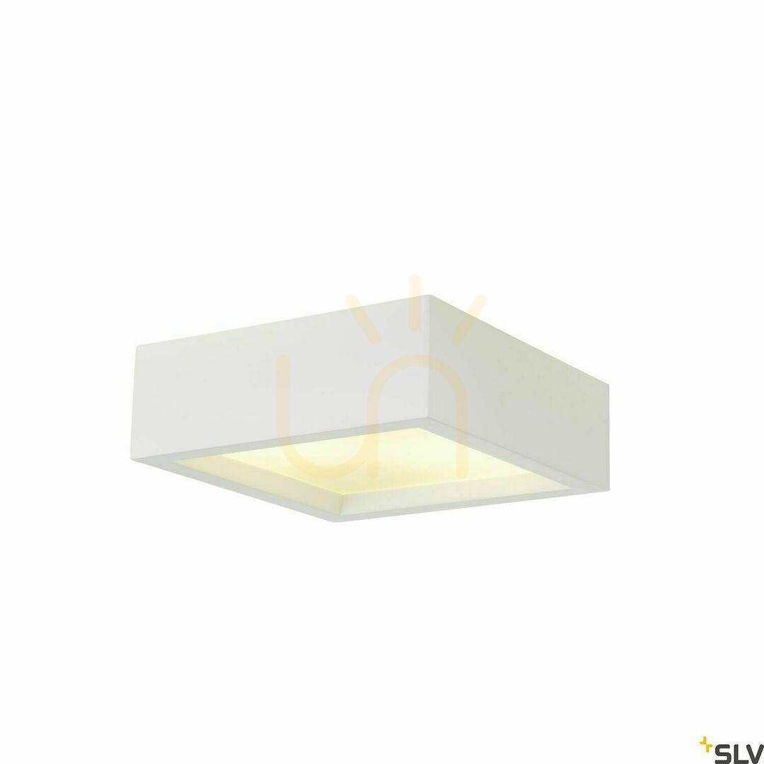 Obejrzyj Lampa sufitowa SLV PLASTRA 104 gipsowa biała E27 25W 25x25 cm 148002 Lampa sufitowa SLV PLASTRA 104 gipsowa biała E27 25W 25x25 cm 148002