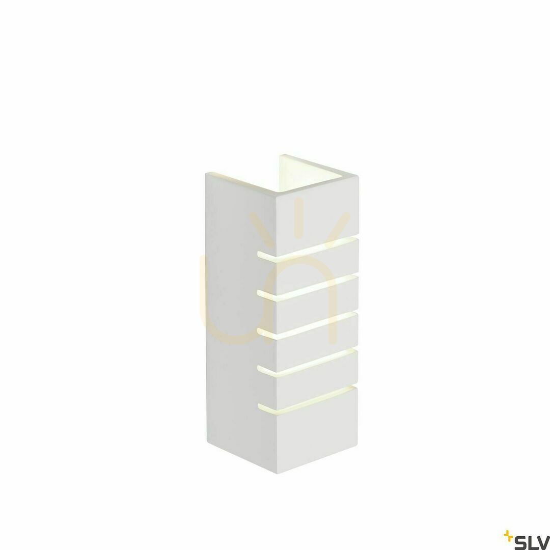 Zobacz Lampa natynkowa ścienna SLV PLASTRA 148010 biała gipsowa E14 40W 24 cm Lampa natynkowa ścienna SLV PLASTRA 148010 biała gipsowa E14 40W 24 cm