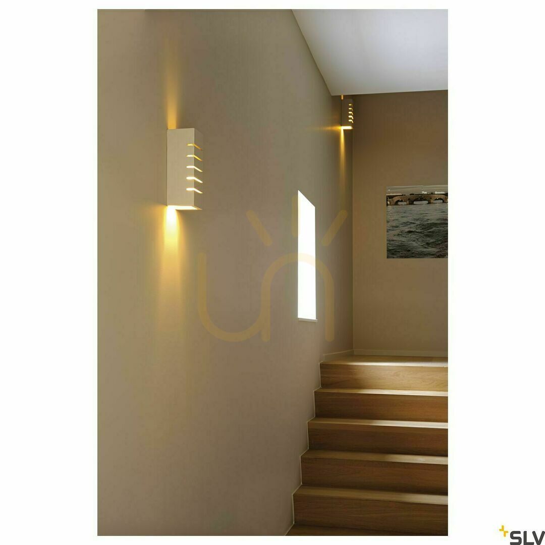 Wyświetl Lampa natynkowa ścienna SLV PLASTRA 148010 biała gipsowa E14 40W 24 cm Lampa natynkowa ścienna SLV PLASTRA 148010 biała gipsowa E14 40W 24 cm
