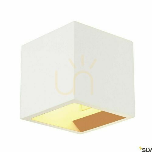 Sprawdź Kinkiet gipsowy SLV PLASTRA Cube 148018 biały, góra-dół, 11,5 cm, G9