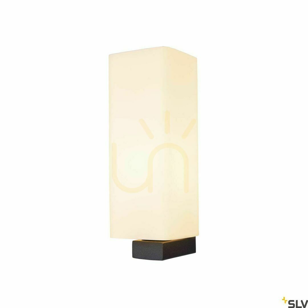 Obejrzyj Lampa ścienna natynkowa SLV QUADRASS 1003430 czarna mleczne szkło E27 IP20 Lampa ścienna natynkowa SLV QUADRASS 1003430 czarna mleczne szkło E27 IP20