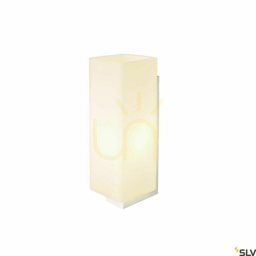 Obejrzyj Lampa ścienna natynkowa SLV QUADRASS biała mleczna E27 40W szkło stal 1003431 Lampa ścienna natynkowa SLV QUADRASS biała mleczna E27 40W szkło stal 1003431