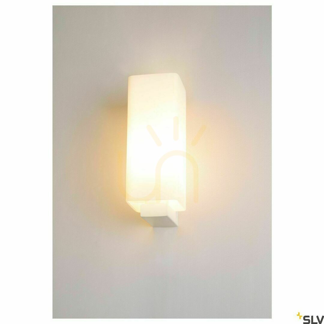 Sprawdź Lampa ścienna natynkowa SLV QUADRASS biała mleczna E27 40W szkło stal 1003431 Lampa ścienna natynkowa SLV QUADRASS biała mleczna E27 40W szkło stal 1003431