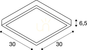 Kinkiet zewnętrzny SLV AINOS Square biały LED 17W 3000/4000K IP65 1003449 3 Kinkiet zewnętrzny SLV AINOS Square biały LED 17W 3000/4000K IP65 1003449 small 3