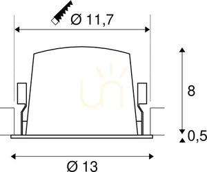 Oprawa wpuszczana SLV NUMINOS DL L biała 25,41W 4000K 2350 lm 1003976 small 2
