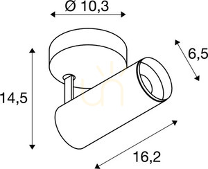 Lampa sufitowa natynkowa SLV NUMINOS Spot Phase S biała/czarna 10,42W 2700K 1004102 3 Lampa sufitowa natynkowa SLV NUMINOS Spot Phase S biała/czarna 10,42W 2700K 1004102 small 3
