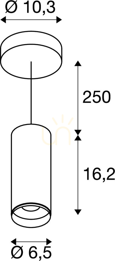 Wyświetl Lampa wisząca SLV NUMINOS PD PHASE S 1004151 biała/czarna 10,42W 2700K Lampa wisząca SLV NUMINOS PD PHASE S 1004151 biała/czarna 10,42W 2700K