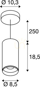 Lampa wisząca SLV NUMINOS PD PHASE M czarna 14 W 2700 K 1004243 4 Lampa wisząca SLV NUMINOS PD PHASE M czarna 14 W 2700 K 1004243 small 4