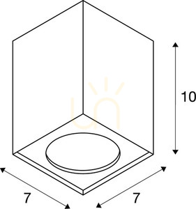 Lampa sufitowa SLV ALTRA DICE biała 35W 151511 small 1