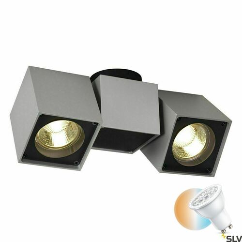 Sprawdź Lampa sufitowa SLV ALTRA DICE 2-punktowa GU10 szaro-czarna 151534