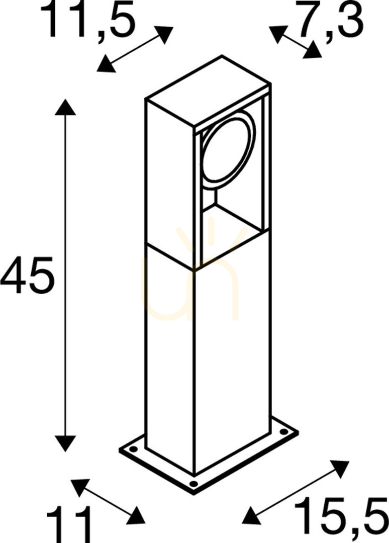 Zobacz Słupek oświetleniowy SLV ESKINA FRAME 45 antracyt 15W 3000/4000K IP65 1004749 Słupek oświetleniowy SLV ESKINA FRAME 45 antracyt 15W 3000/4000K IP65 1004749