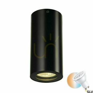 Lampa sufitowa natynkowa SLV ENOLA_B CL-1 czarna GU10 35W 151810 small 0