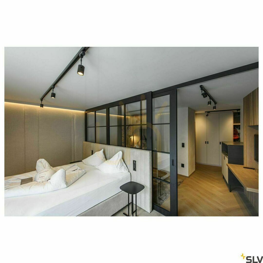 Obejrzyj Reflektor szynowy 3-fazowy SLV BIMA 1 czarny GU10 50W 152240 Reflektor szynowy 3-fazowy SLV BIMA 1 czarny GU10 50W 152240