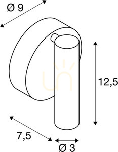 Lampa natynkowa SLV KARPO biała LED 9,3W 3000K 680 lm 152331 small 2