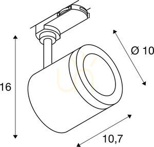 Reflektor do szynoprzewodu SLV ENOLA_C 3-fazowy biały LED 11W 3000K 152431 small 2