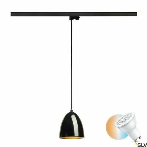 Sprawdź Lampa wisząca do szynoprzewodu SLV PARA CONE 14 czarna GU10 35W 153140